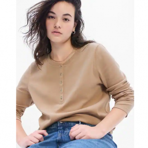 Gap Ribbed Henley T恤