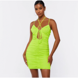 Forever 21 Bodycon Ruched 紧身吊带裙