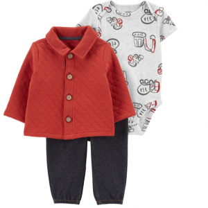 婴儿针织3件套装