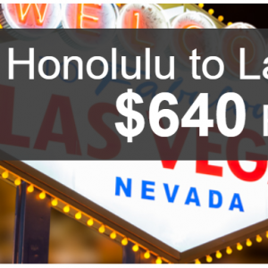 Honolulu to Las Vegas Flights $640 Round Trip @BookingBuddy