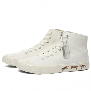 KENZO SCHOOL HIGH TOP SNEAKER OFF WHITE