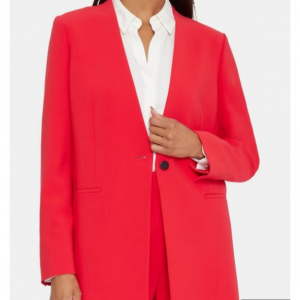 Theory 绉纱V领西装