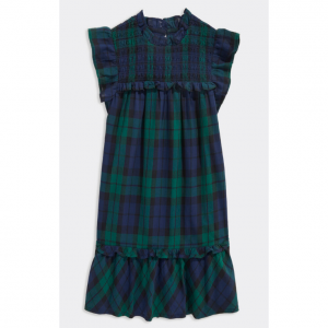 女童格子连衣裙