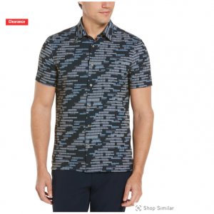 Perry Ellis Total Stretch 印花衬衣