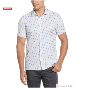 Perry Ellis Slim Fit Flag 印花衬衣