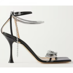 MACH & MACH 一字带方头高跟凉鞋