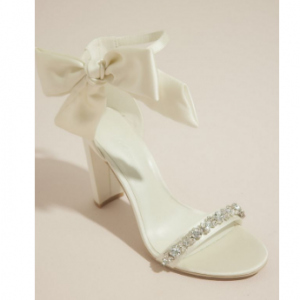 Oleg Cassini Ankle Bow Crystal Strap Heeled 高跟鞋