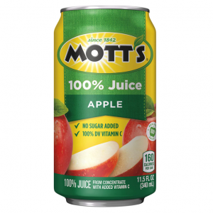 Mott's 蘋果汁 11.5oz 24罐 @ Amazon