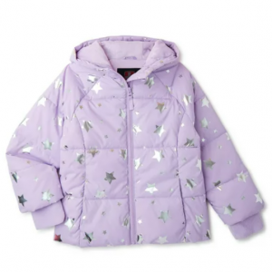 Swiss Tech Girls Winter Puffer Jacket with Hood, Sizes 4-18 & Plus @ Walmart