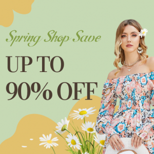 Temu Spring Discount on Tops, Dresses, Makeup, Home and More