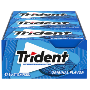 Trident 原味無糖口香糖 168片 @ Amazon