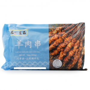 生羊肉串 已串 附赠调料包 冷冻 1 磅