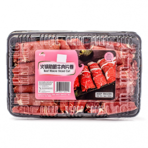 火锅肋眼牛肉片 牛肉卷 冷冻 1 磅