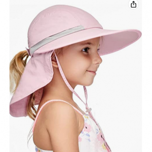 Camptrace 兒童寬帽簷UPF50防曬帽 多色選 2-10歲 @ Amazon
