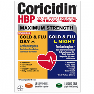 Coricidin 高血压患者用感冒药 24粒 @ Amazon