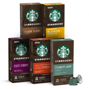 Starbucks by Nespresso 咖啡胶囊 5口味综合装 50颗 @ Amazon