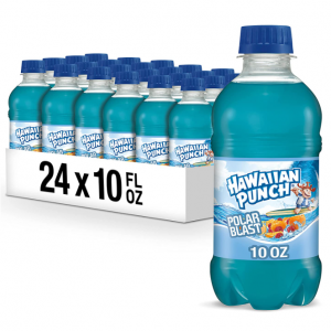 Hawaiian Punch Polar Blast, 10 Fluid Ounce Bottle, 6 Count (Pack of 4) @ Amazon