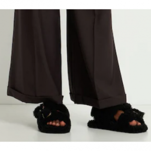 Marni 10mm Fussbett curly shearling sandals