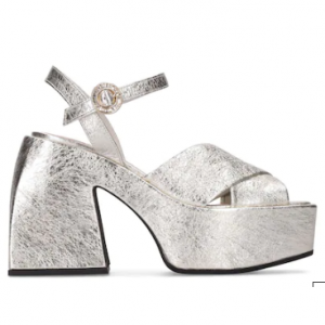 NODALETO 85mm bulla joni metallic leather sandals 76I-CD2006