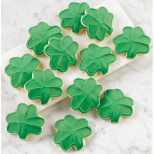 奶油糖霜三叶草饼干 - 12块