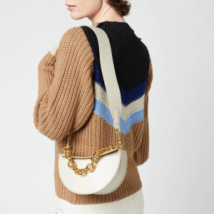 Yuzefi Women's Doris Leather Bag - Oatmeal