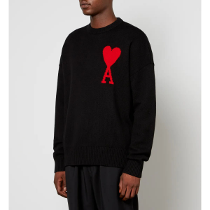 AMI De Coeur Intarsia Virgin Wool Jumper