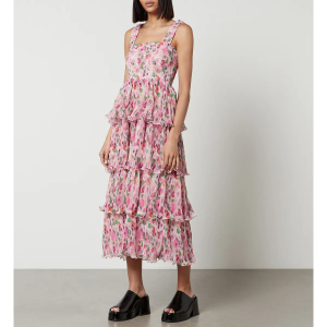 Ganni Recycled Georgette Midi Dress