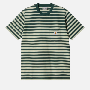 Carhartt Men's Scotty Pocket T-Shirt - Scotty Stripe/Botanic/Agave