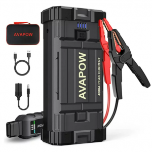 AVAPOW Car Jump Starter, 4000A Peak 27800mAh Battery Jump Starter (for All Gas or Up to 10L Diesel
