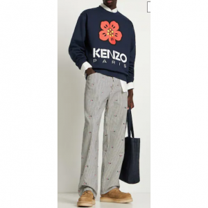 Kenzo Paris Boke print cotton molleton sweatshirt