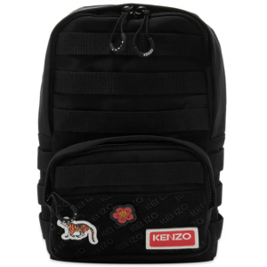 KENZO CROSSBODY MILITARY BAG BLACK