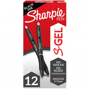SHARPIE 中性筆12支 0.7mm 黑色@ Amazon