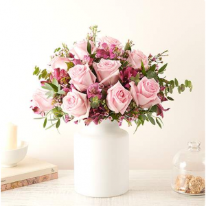 Pink Bloom  玫瑰和六出花,Premium