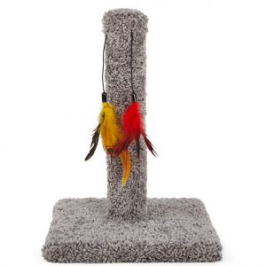 EveryYay Scratchin' The Surface 猫抓板带玩具，11" L X 11" W X 17.5" H