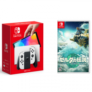 【セット商品】Nintendo Switch（有機ELモデル） Joy-Con(L)/(R) ホワイト ＋ ゼルダの伝説 ティアーズ オブ ザ キングダム