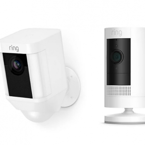 $39 off Ring Spotlight and Stick-Up Camera Package with Ring Assist Plus @QVC