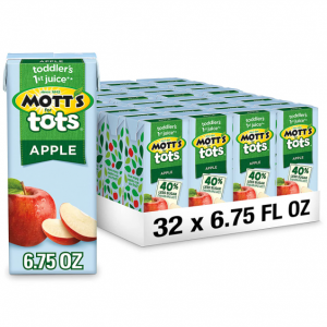 Mott's for Tots 苹果汁 6.75oz 32盒 @ Amazon