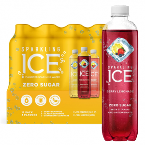 Sparkling Ice Lemonade Variety Pack, Flavored Sparkling Water, 17 fl oz, 12 count @ Amazon