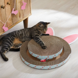 Frisco 复活节兔子形状抓板猫玩具与猫薄荷