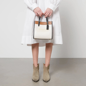 Coach 蔻驰拼色徽章手提袋