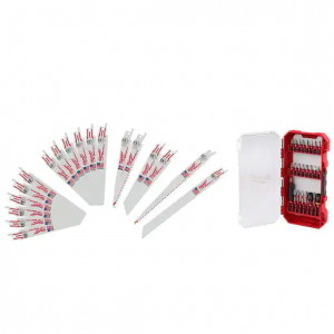 Milwaukee 冲击起子螺丝刀头、往复锯刀片43件套 @ Home Depot