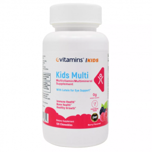 eVitamins Kids Multi 多种维生素咀嚼片 - 多种矿物质 - 120 片