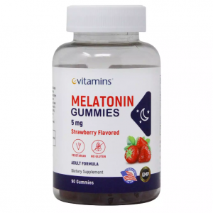 eVitamins 褪黑素草莓软糖 - 90 颗