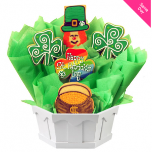 Kiss Me I'm Irish 饼干花束 小号 5 块饼干