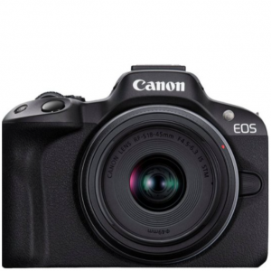 Canon - EOS R50 4K Video Mirrorless Camera with RF-S 18-45mm f/4.5-6.3 IS STM Lens for $749.99 