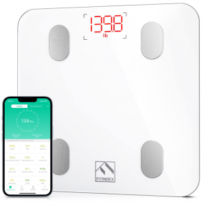 FITINDEX Smart Scale for Body Weight, 400lb @ Amazon