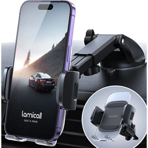 Amazon.com - Lamicall 多功能手机支架 中控台&出风口，折上5折