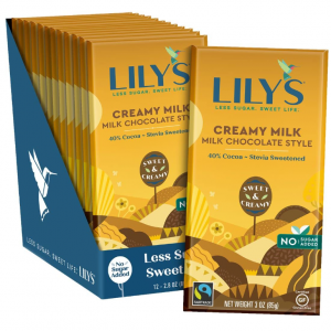 Lily’s 奶油牛奶巧克力棒3oz 12块