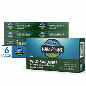 Wild Planet 海盐野生沙丁鱼肉 4.25oz 6盒 @ Amazon