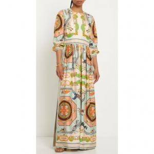 Tory Burch Carousel printed silk tunic dress